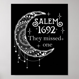 Poster Retro 1692 Perderam Um Salem De Bruxa 1692 Hallow