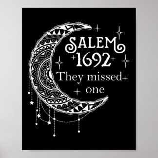 Poster Retro 1692 Perderam Um Salem De Bruxa 1692 Hallow