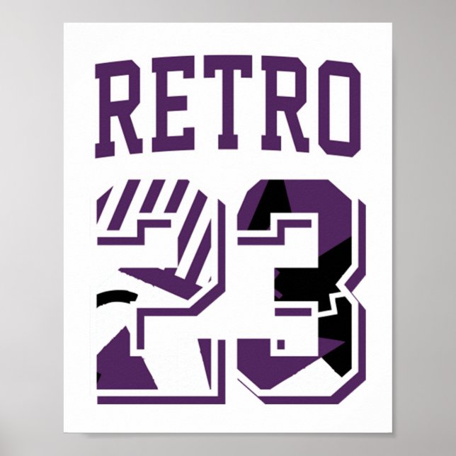 Poster Retro 23 Tribunal Roxo 11 (Frente)