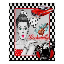 Póster Retro 50 Rockabilly