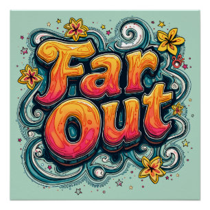 Póster Retro 70s Psicodélico Groovy Hippie