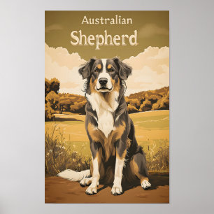 Poster Retro-australiano Shepherd