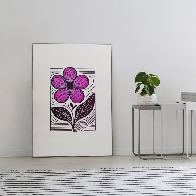 Poster Retro Bloom Vibes (Criador carregado)