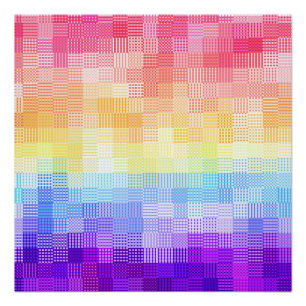 Póster Retro Boho Funky Excêntrico Xenogênero Xadrez Orgu