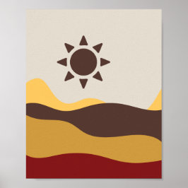 Poster Retro Boho Sun