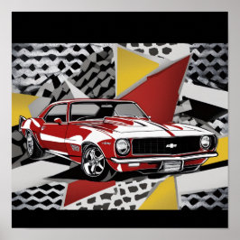 Poster Retro Car