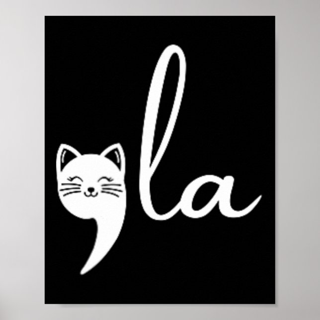Poster Retro Cat Comma La Kamala Harris Para Presidente 2 (Frente)