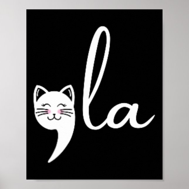Poster Retro Cat Comma La Kamala Harris Para Presidente 2 (Frente)