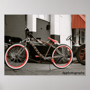 Poster retro da bicicleta