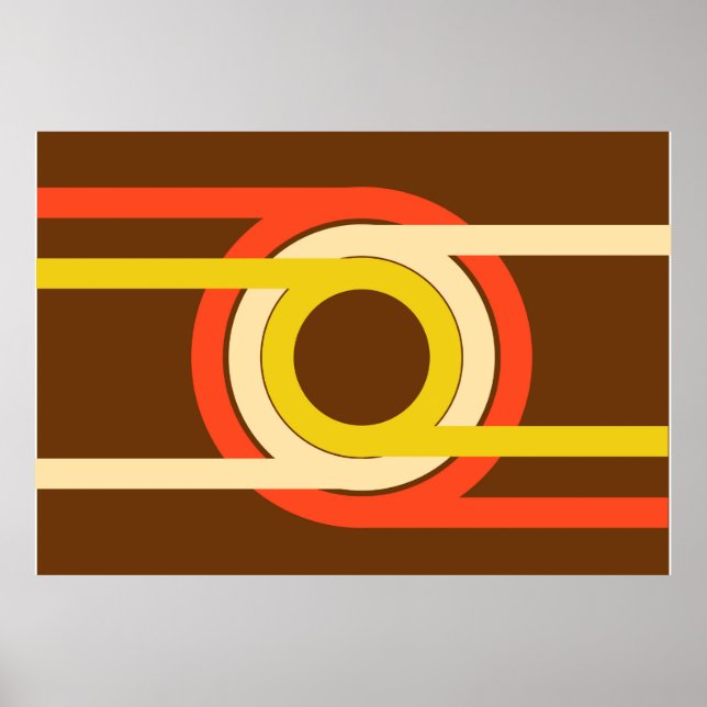 Poster Retro da taxa do ouro (Frente)