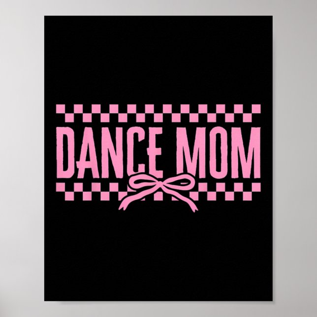 Poster Retro Dance Mãe Arco Coquette Checked Dance Mama (Frente)