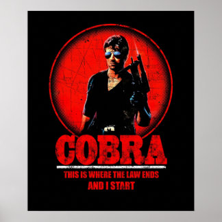 Poster Retro de Filme Cobra