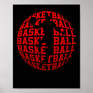 Poster Retrô de jogadores de basquete campeões de basquet