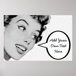 Póster Retro Do Tell