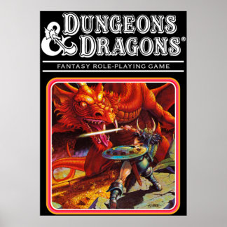Poster Retro Dungeons Dragon