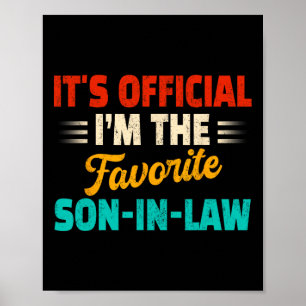 Poster Retro É Oficial Sou O Genro Favorito