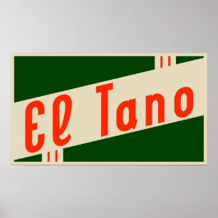 Póster retro el tano