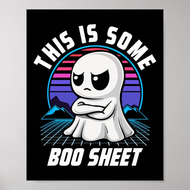 Poster Retro, Este É Um Pouco De Ghost Ghost Halloween De (Frente)
