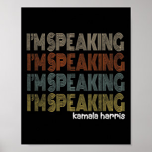 Poster Retro estou falando Kamala Harris Joe Biden 2020 G
