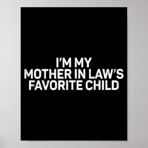 Poster Retrô Eu Sou o Filho Favorito da Minha Sogra Pai