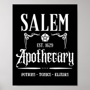 Poster Retro Funny Salem Witets Salteary Hall