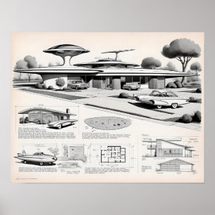 Poster Retro Futurística 03023