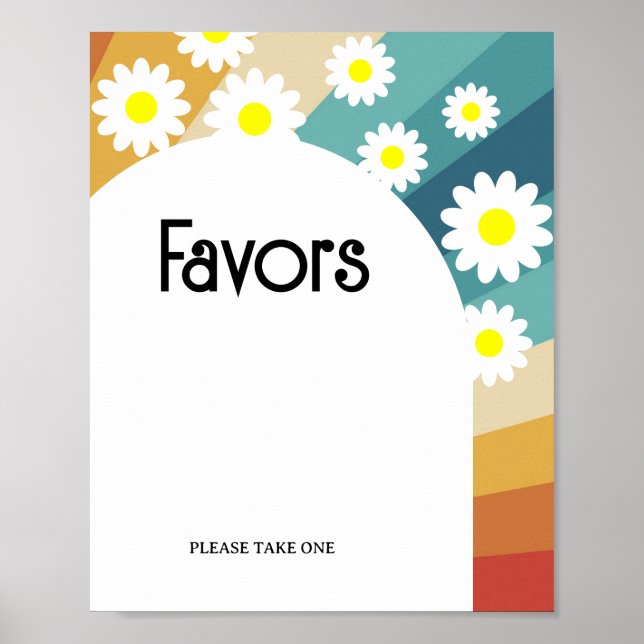 Poster Retro Groovy - Cartaz de Favoritos (Frente)