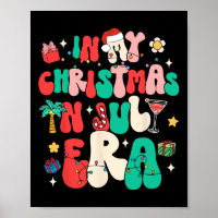 Retro Groovy Na Minha Era De Natal Em Julho Verão