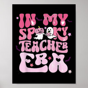 Poster Retrô Groovy Na Minha Louca Era Professora Engraça