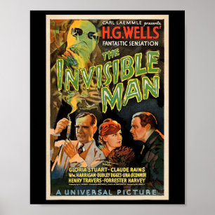 Poster Retro Horror Movie S Monstros Halloween