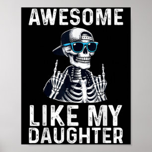 Poster Retro Incrível Como Minha Filha Pai Divertido Pais