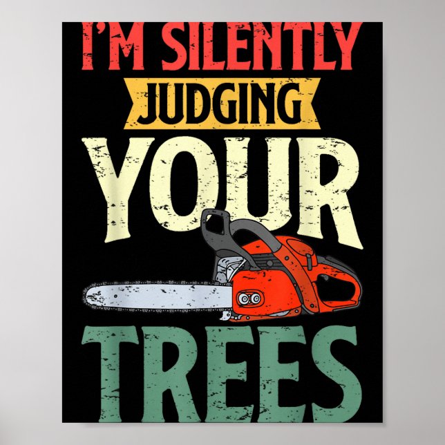 Poster Retro Logger Lumberjack Arborist Dad Apparel Co. S (Frente)