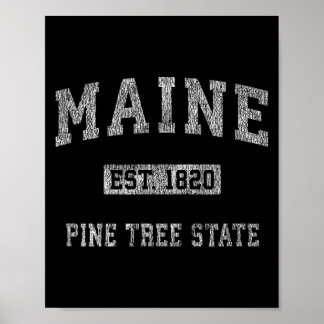 Poster Retro Maine