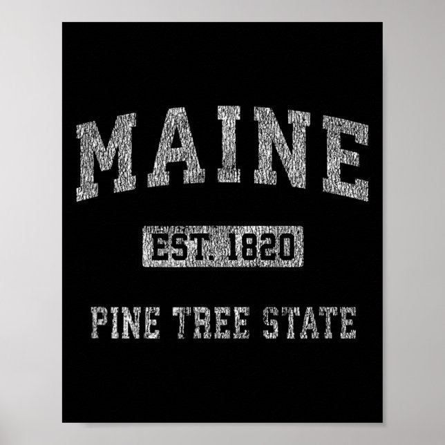 Poster Retro Maine (Frente)