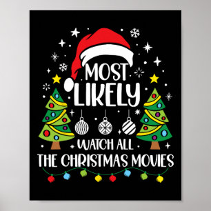 Poster Retro Mais Provável Para Assistir O Filme De Natal