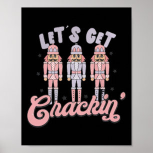Poster Retro Natal Deixa-me apanhar salgadinhos picantes 