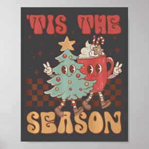 Poster Retro Natal É O Desligamento Da Árvore De Natal Da