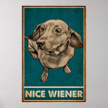 Retro Nice Bumbum Dachshund citações engraçadas