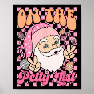Poster Retrô Nos Papais noeis De Natal Da Família Da Pequ