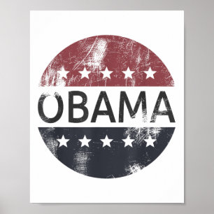 Poster Retro Obama Vintage Votação Presidente Barack Obam
