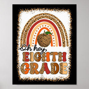 Poster Retro Oh Hey Oitava Série Boho Arco-Íris Primeiro