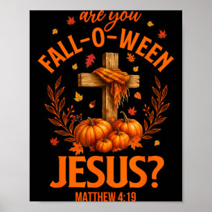 Poster Retro Outono Religioso Bíblia Mateus Você é Outono