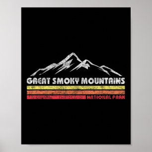 Poster Retro Parque Nacional das Grandes Montanhas Fumosa