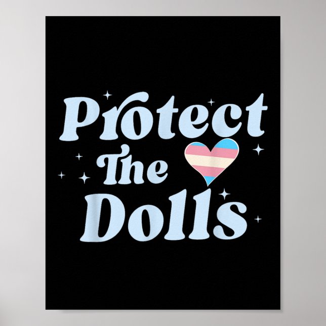 Poster Retro Protege As Bonecas, Igualdade De Gênero, Dir (Frente)