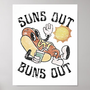 Poster Retro Sai Desliga O Churrasco De Cachorro Quente B