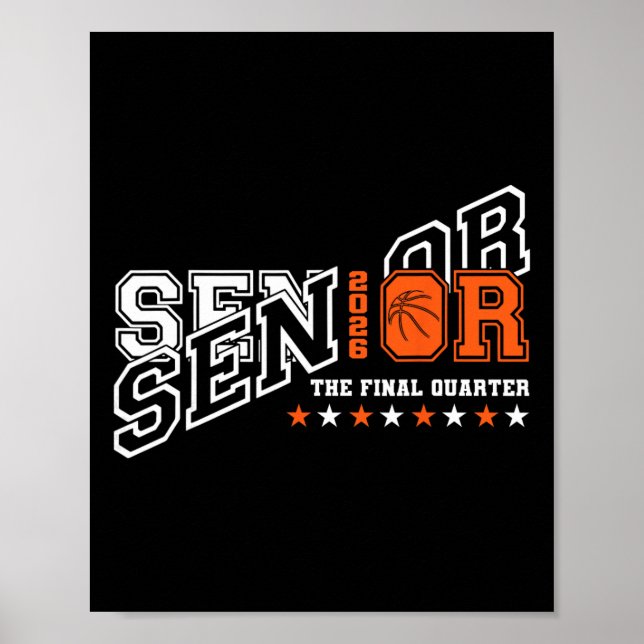 Poster Retro Senior 2026 O Último Trimestre Esboço Cl De  (Frente)
