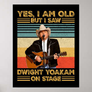Poster Retro Sim, sou velho, mas vi Dwight Yoakam no Palc