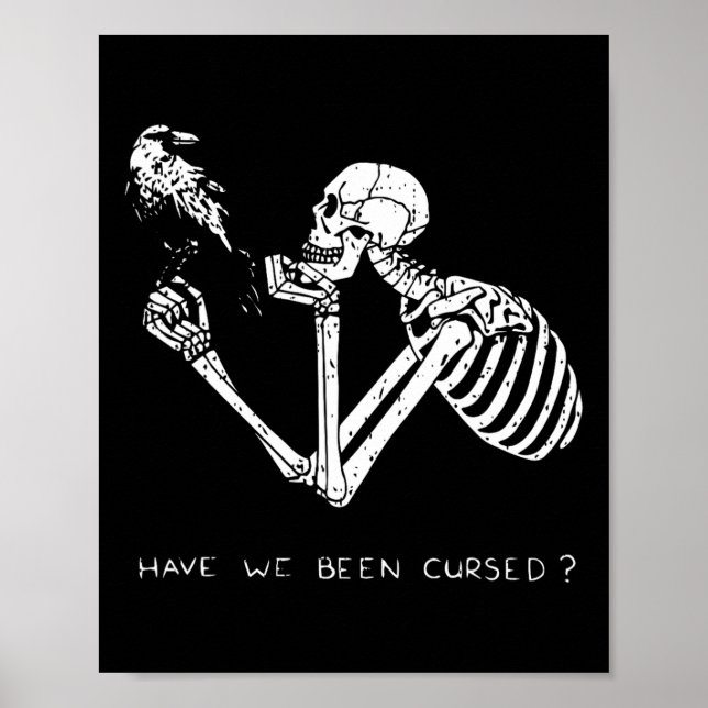 Poster Retro Skeleton Halloween Costume Divertido Caveira (Frente)