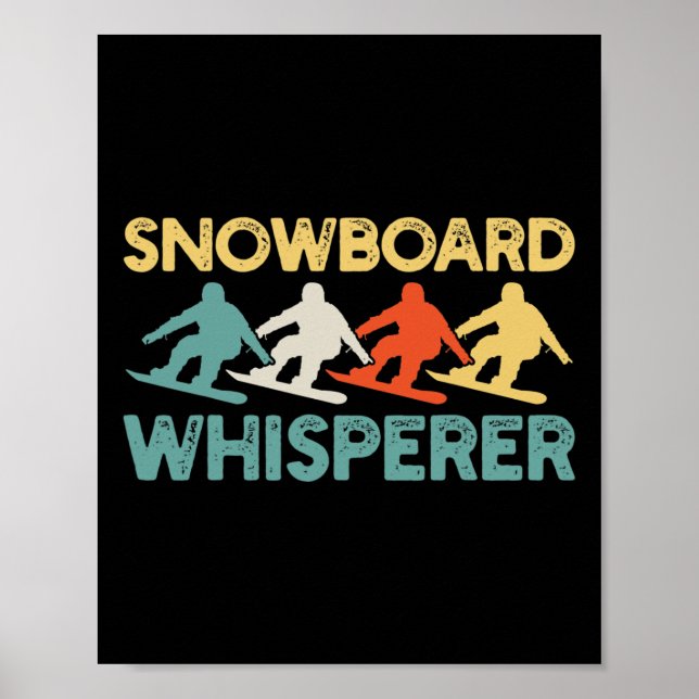 Poster Retro Snowboard Snowboard Snowboard (Frente)