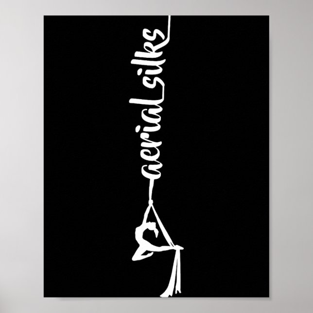 Poster Retro Srt Aerial Silks Quote Funny Basic  (Frente)